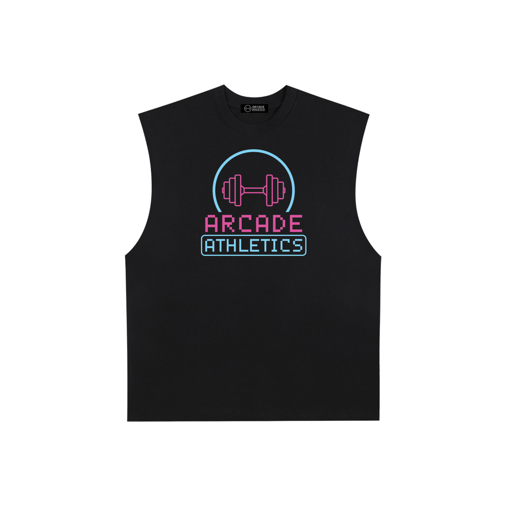 Unisex Raw Edge Cotton Tank Top – Bull Graphic & "Continue" Back Print | Streetwear Gym Sleeveless Tee