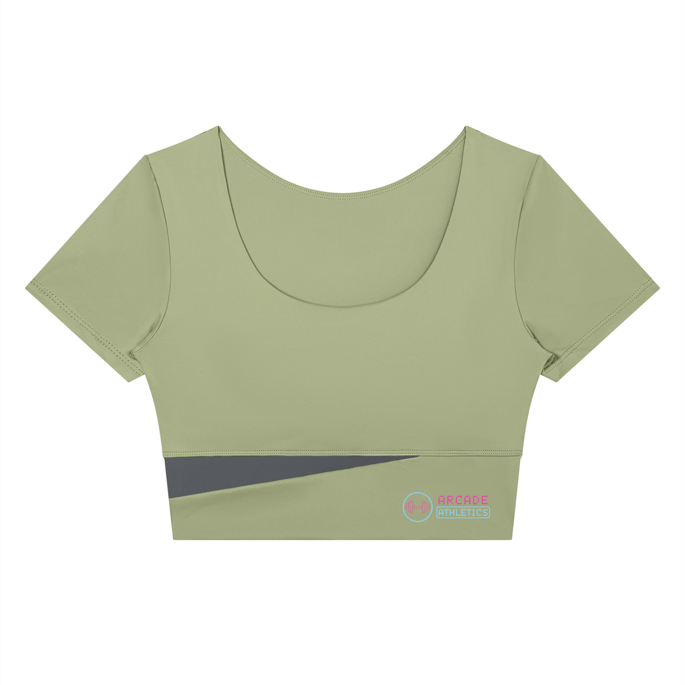 Women's "Final Boss" Panelled Crop Yoga Tee