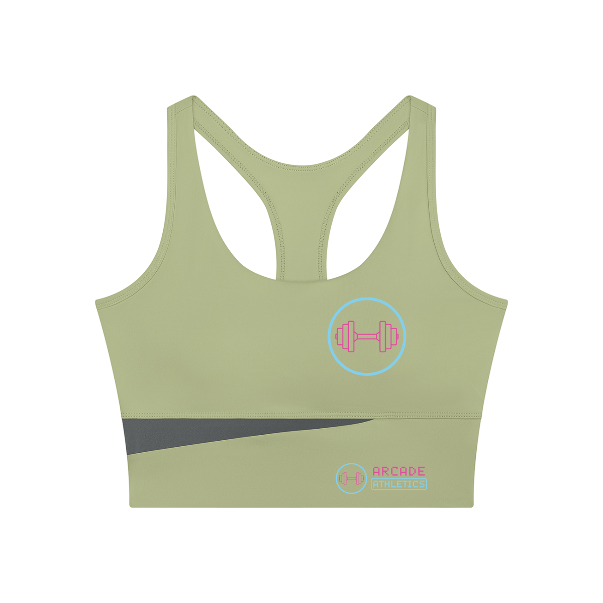 Aura Colour Block Crop Tank – Women's Gym Workout Top