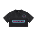 Women's "Retro Gamer" Cropped Paneled V-Neck Jersey