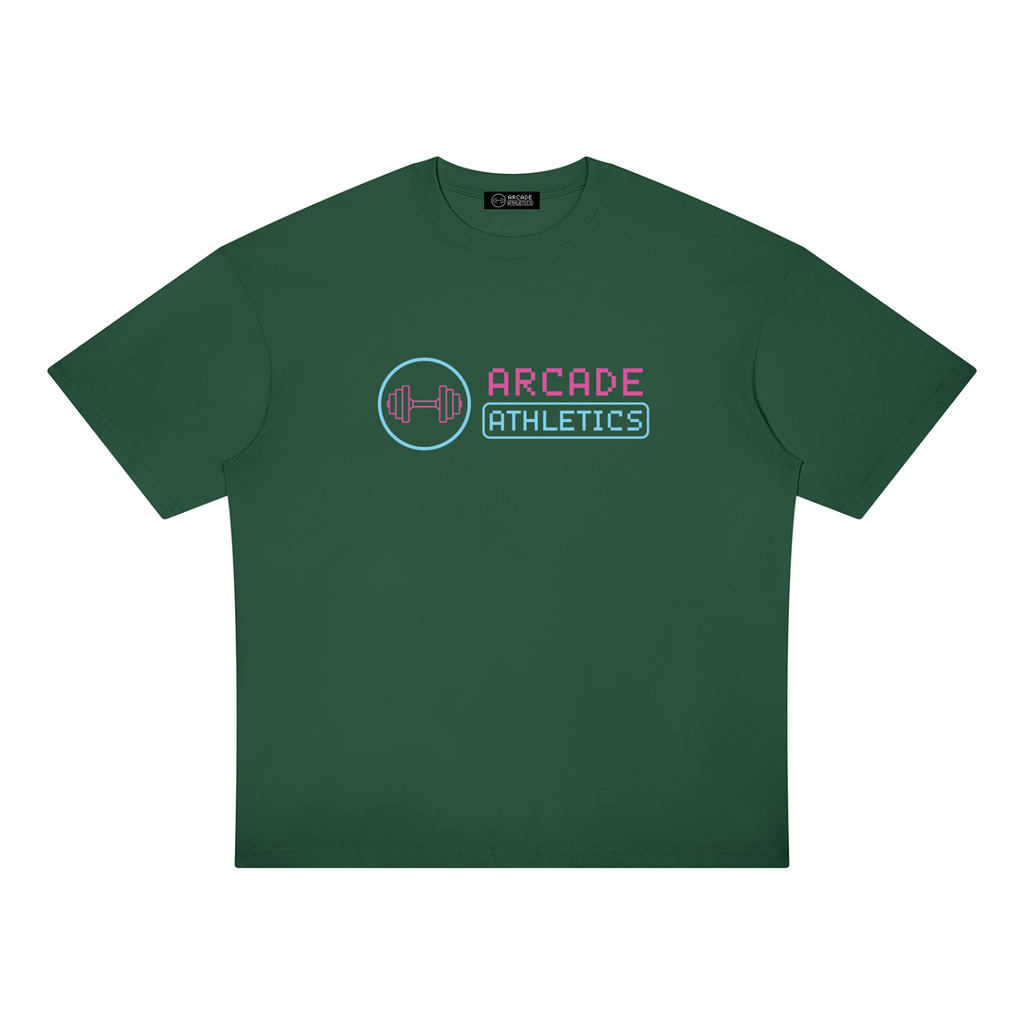 "Powered by Pizza" Pixel Art Midweight Tee
