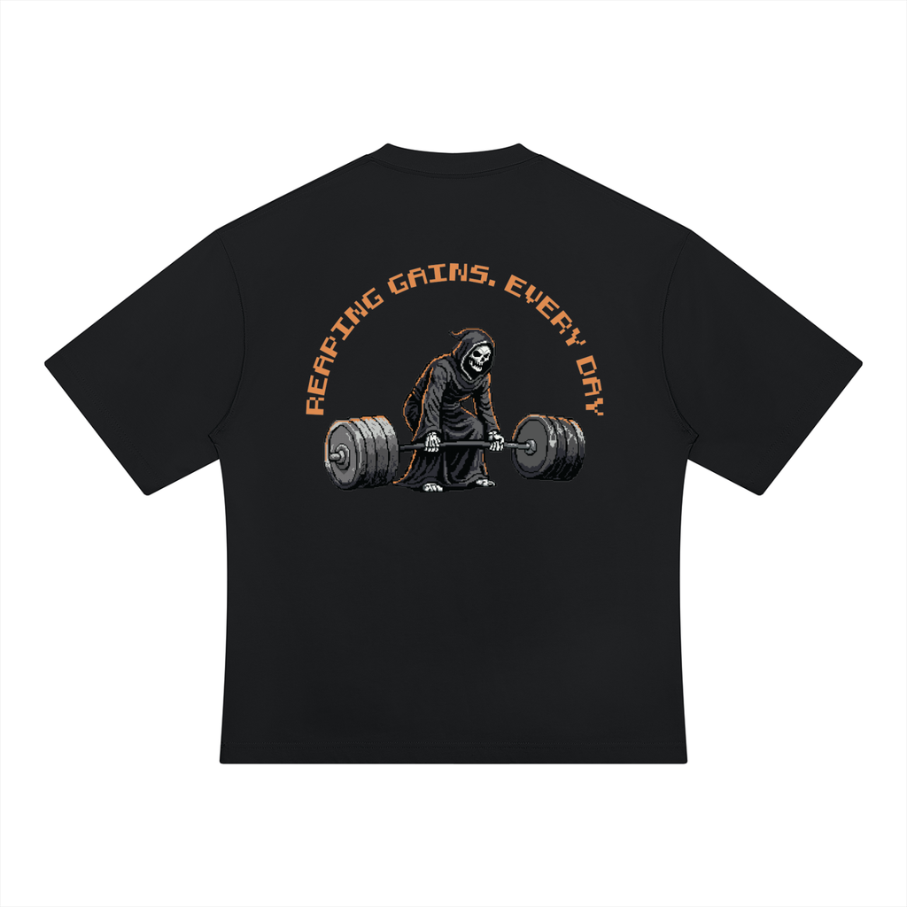 Arcade Athletics "Reaping Gains" Heavyweight Oversized Tee