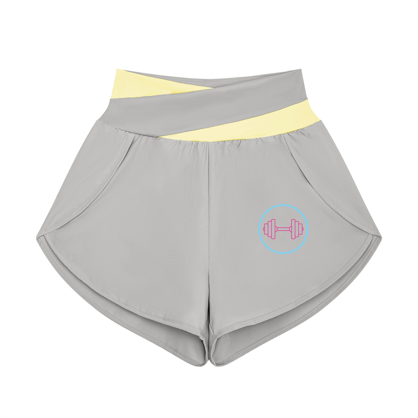 Apex Panelled High-Waist Performance Shorts