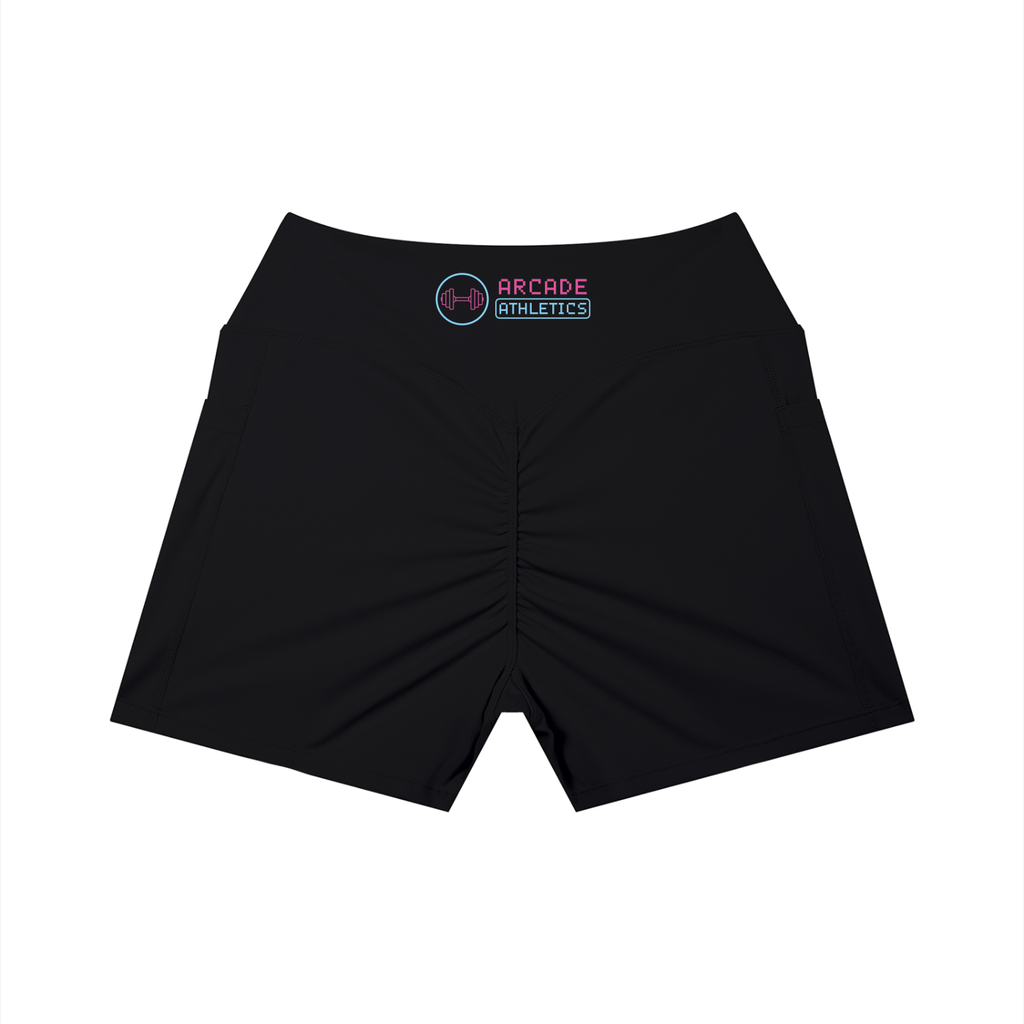 The "Stat-Boost" High-Waisted Pocket Yoga Shorts