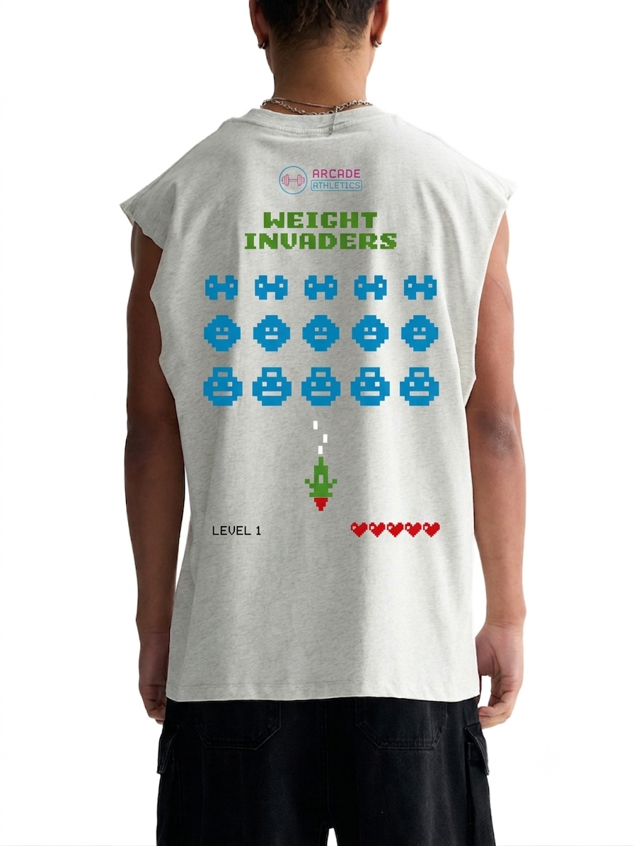 Weight Invaders Raw Edge Cotton Tank Top