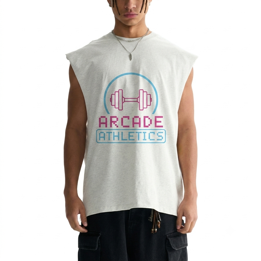 Weight Invaders Raw Edge Cotton Tank Top