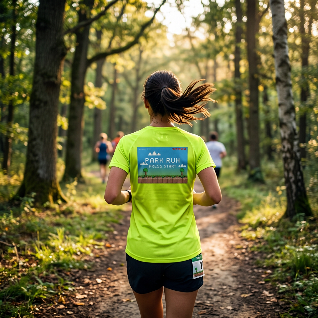 Performance Running T-Shirt – Lightweight Breathable Sports Jersey for Park Runners