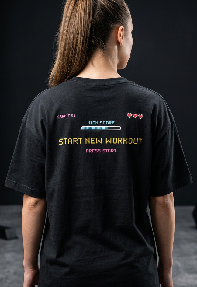 Press Start Vintage Gym Tee