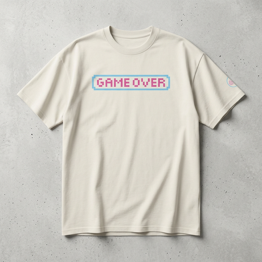 Game Over Oversized Gym T-Shirt | Heavyweight Pump Cover
