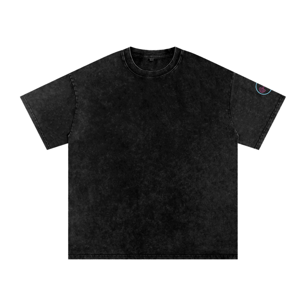 Snow Washed Oversized Cotton T-Shirt
