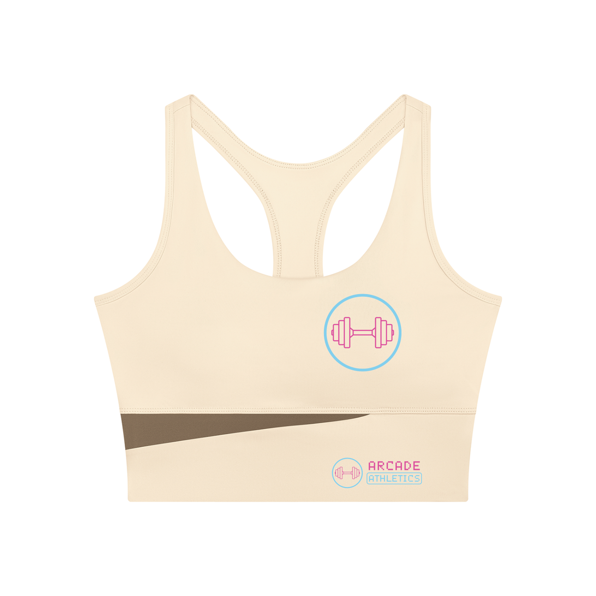 Aura Colour Block Crop Tank – Women's Gym Workout Top