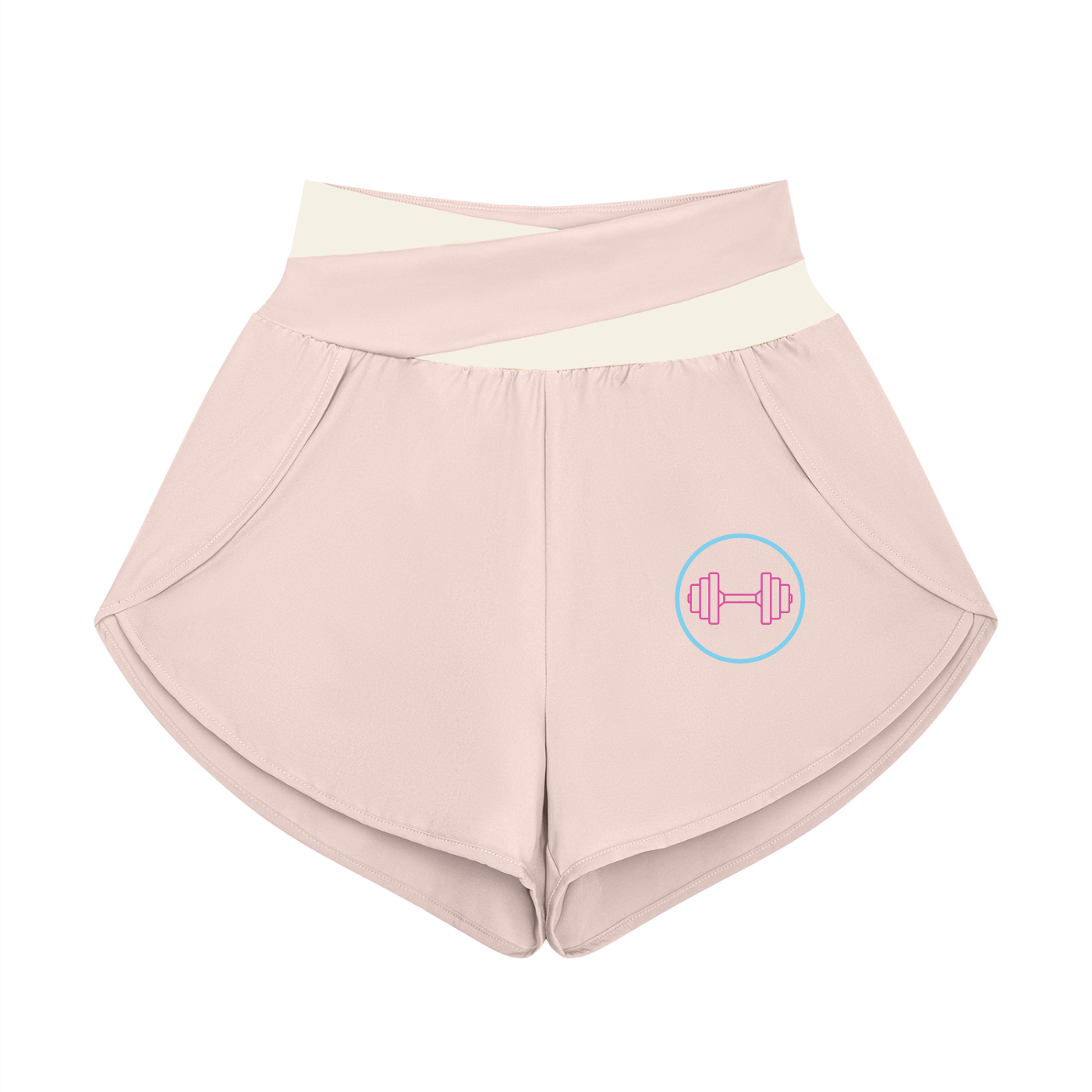Apex Panelled High-Waist Performance Shorts